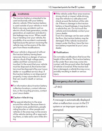 lexus rz 450e 2023-2024 owners manual